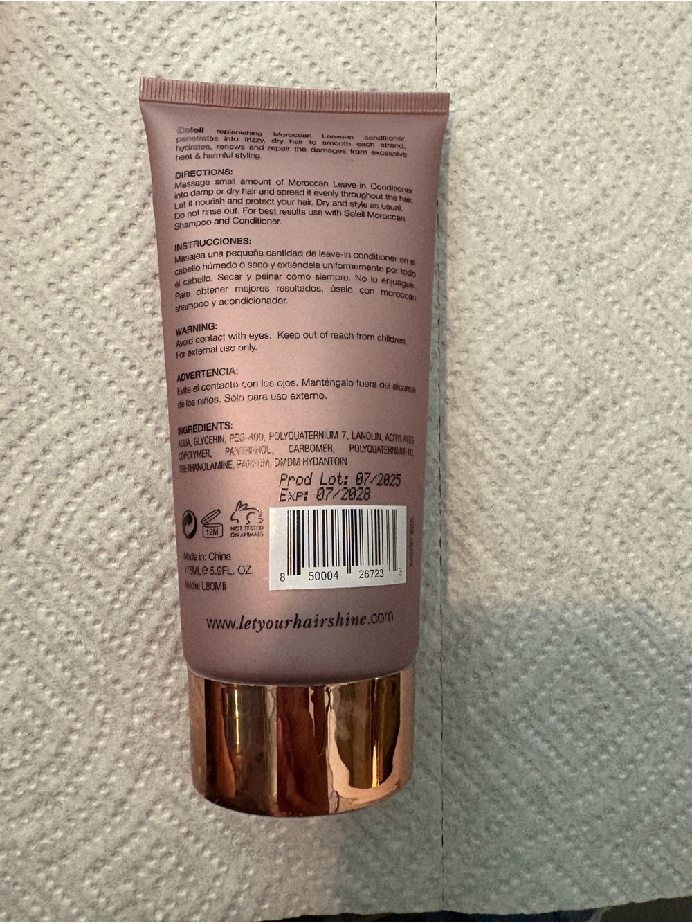 SOLEIL Leave-In Conditioner - Picture 3 of 4